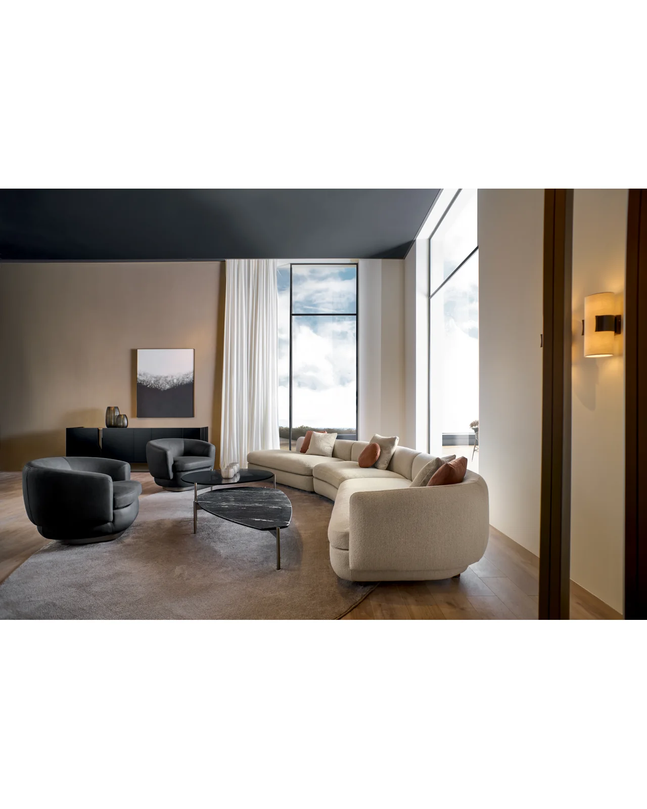 Gabrielle modular sofa by Cantori, in an interior setting, photo 7 of 8