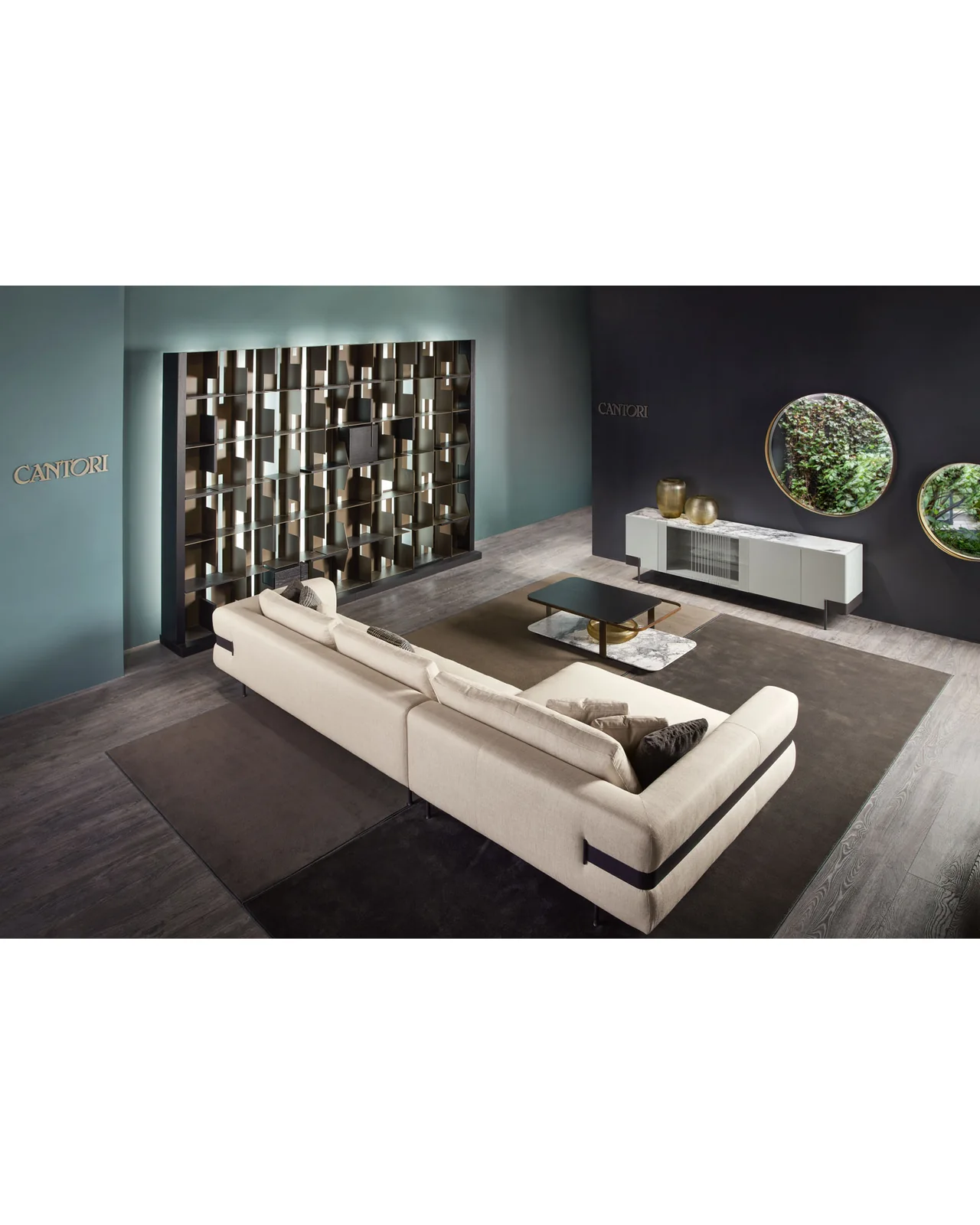 Hong Kong bookcase composition by Cantori, in an interior setting, photo 14 of 17