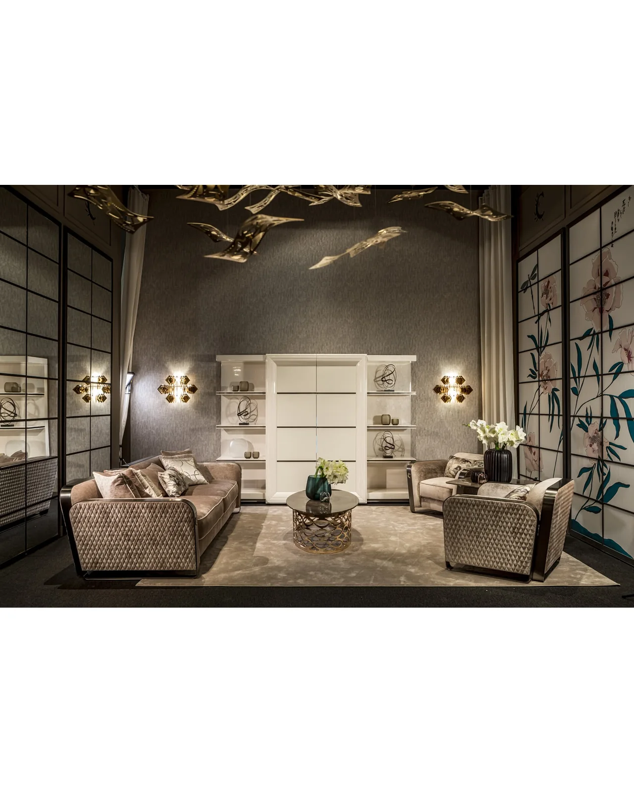 Isidoro oval coffee table by Cantori, in an interior setting, photo 3 of 4