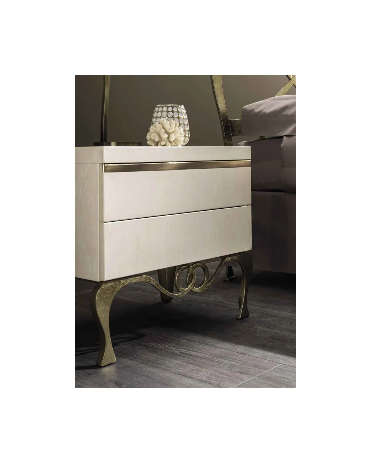 J'Adore bedside table by Cantori, in an interior setting, photo 2 of 3