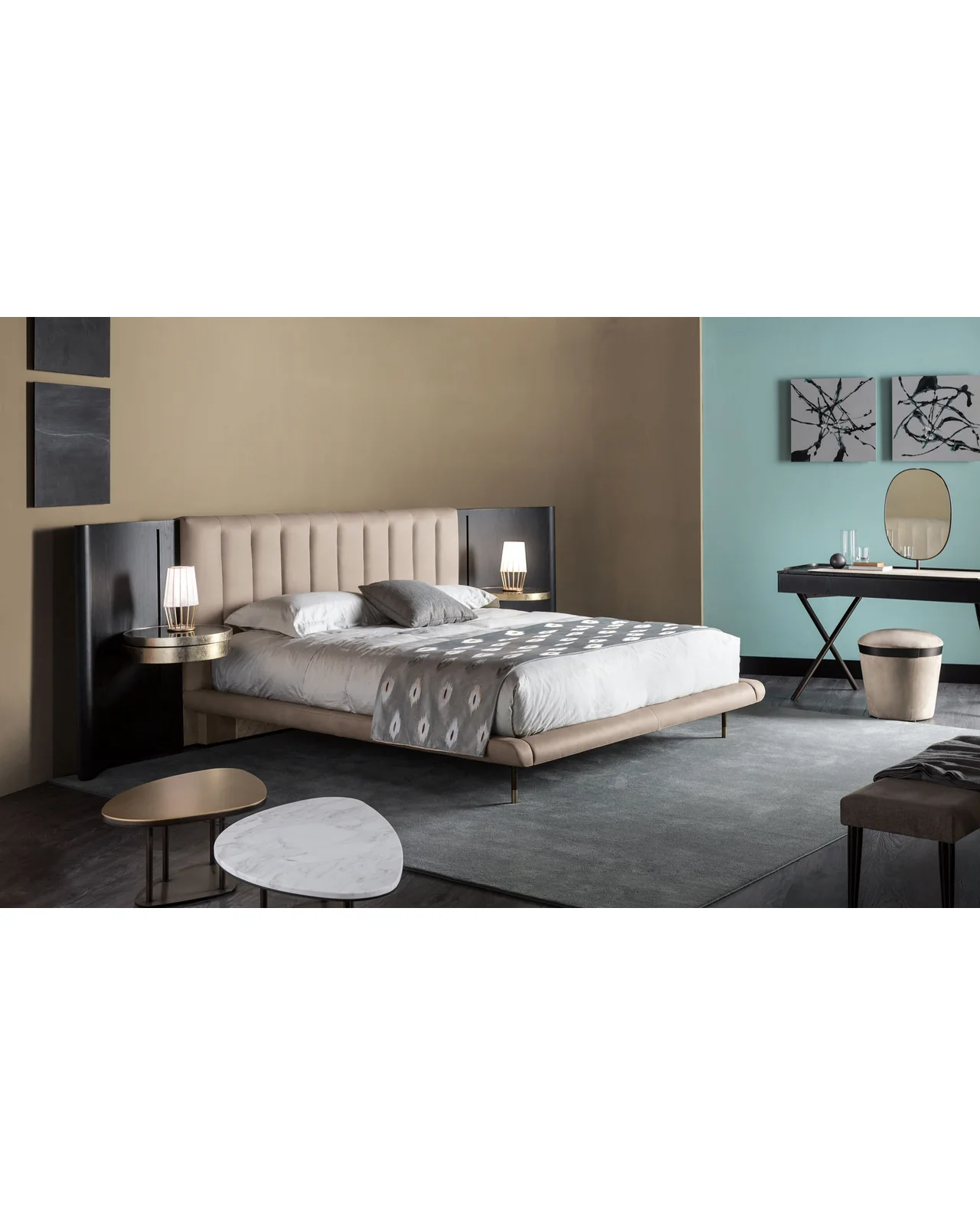 Mirage bed by Cantori, in an interior setting, photo 4 of 10