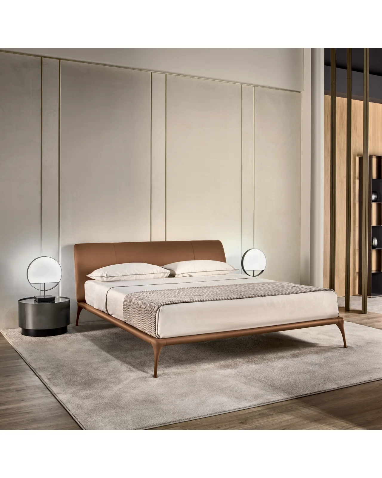 Mirto bedside table by Cantori, in an interior setting, photo 5 of 5