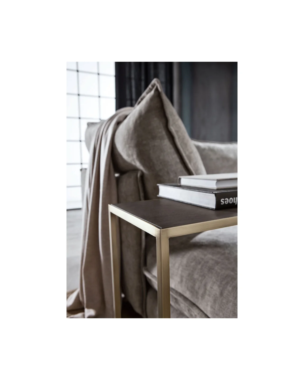 Narciso sofa side table C by Cantori, in an interior setting, photo 2 of 5