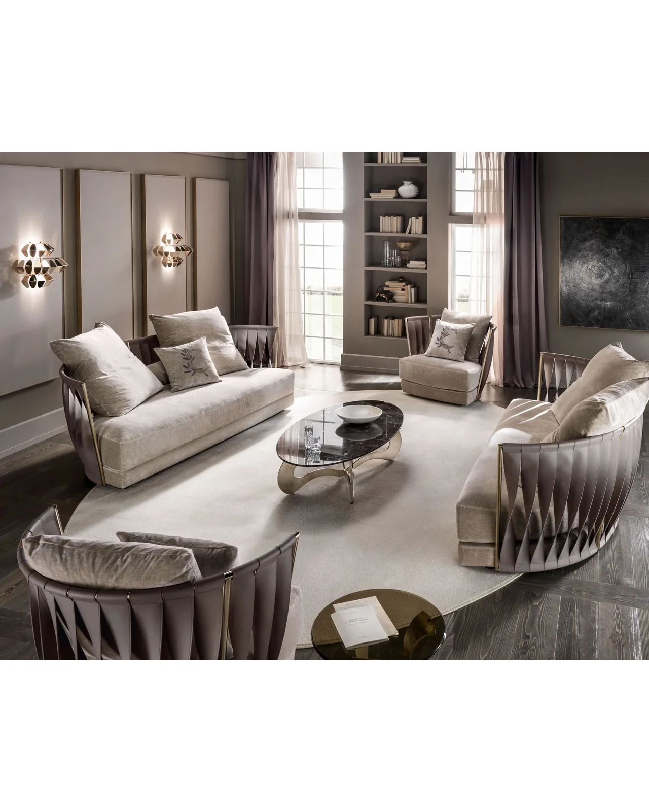 Twist sofa by Cantori, in an interior setting, photo 1 of 1, Nobili Design catalog