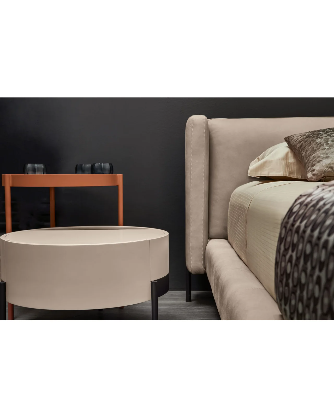 Valley bedside table by Cantori, in an interior setting, photo 4 of 4