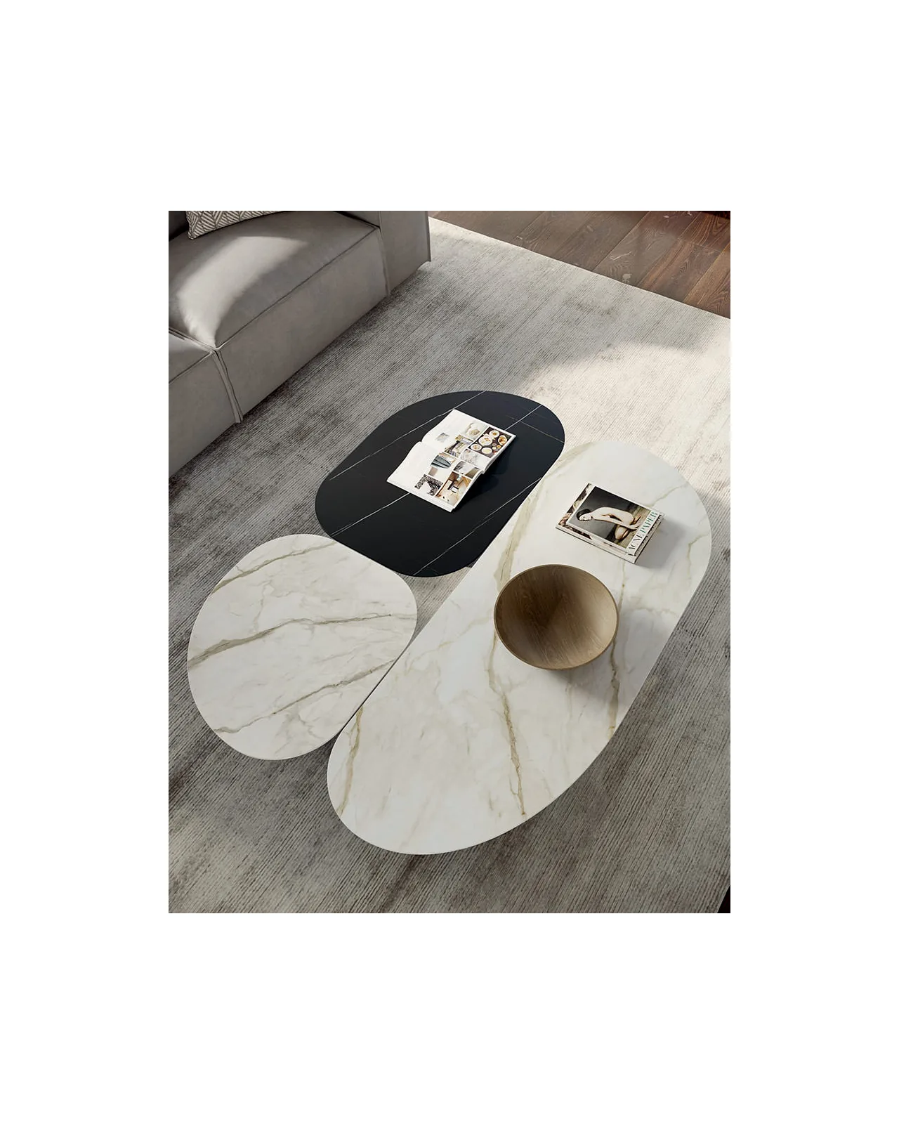 Atollo coffee table by Dall'Agnese, in an interior setting, photo 3 of 6