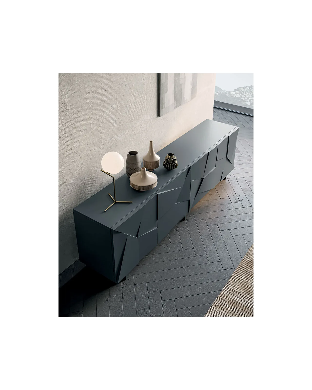 Concrete sideboard by Dall'Agnese, in an interior setting, photo 4 of 9
