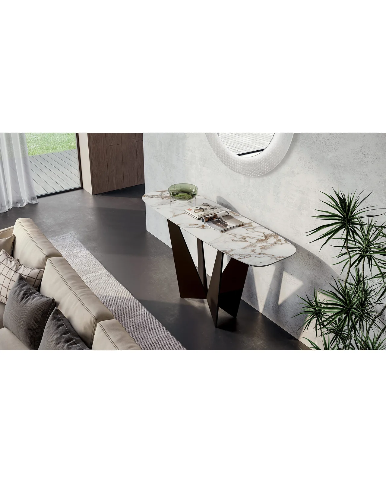 Eiffel console by Dall'Agnese, in an interior setting, photo 2 of 4, Nobili Design catalog