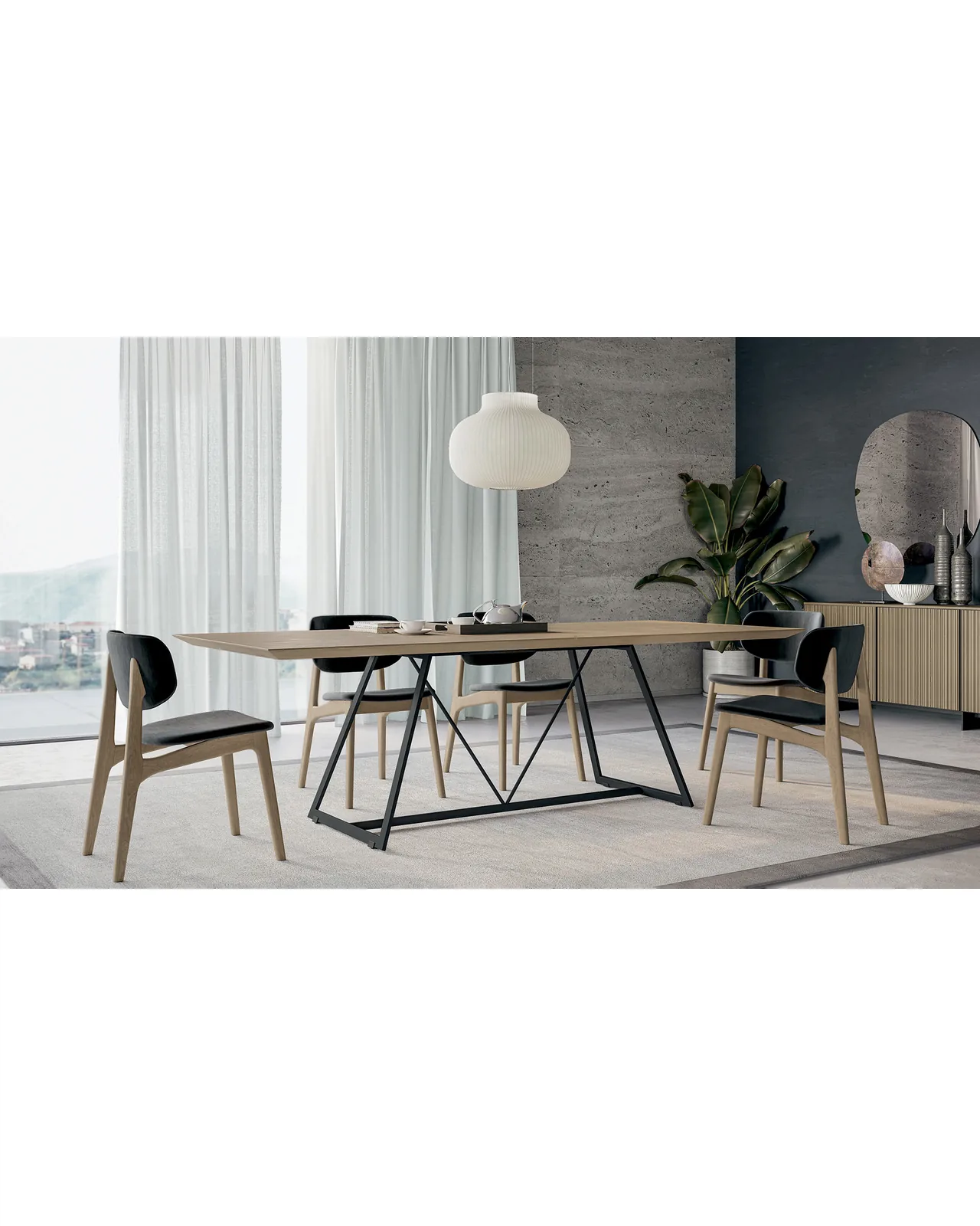 Radar dining table by Dall'Agnese, in an interior setting, photo 4 of 7