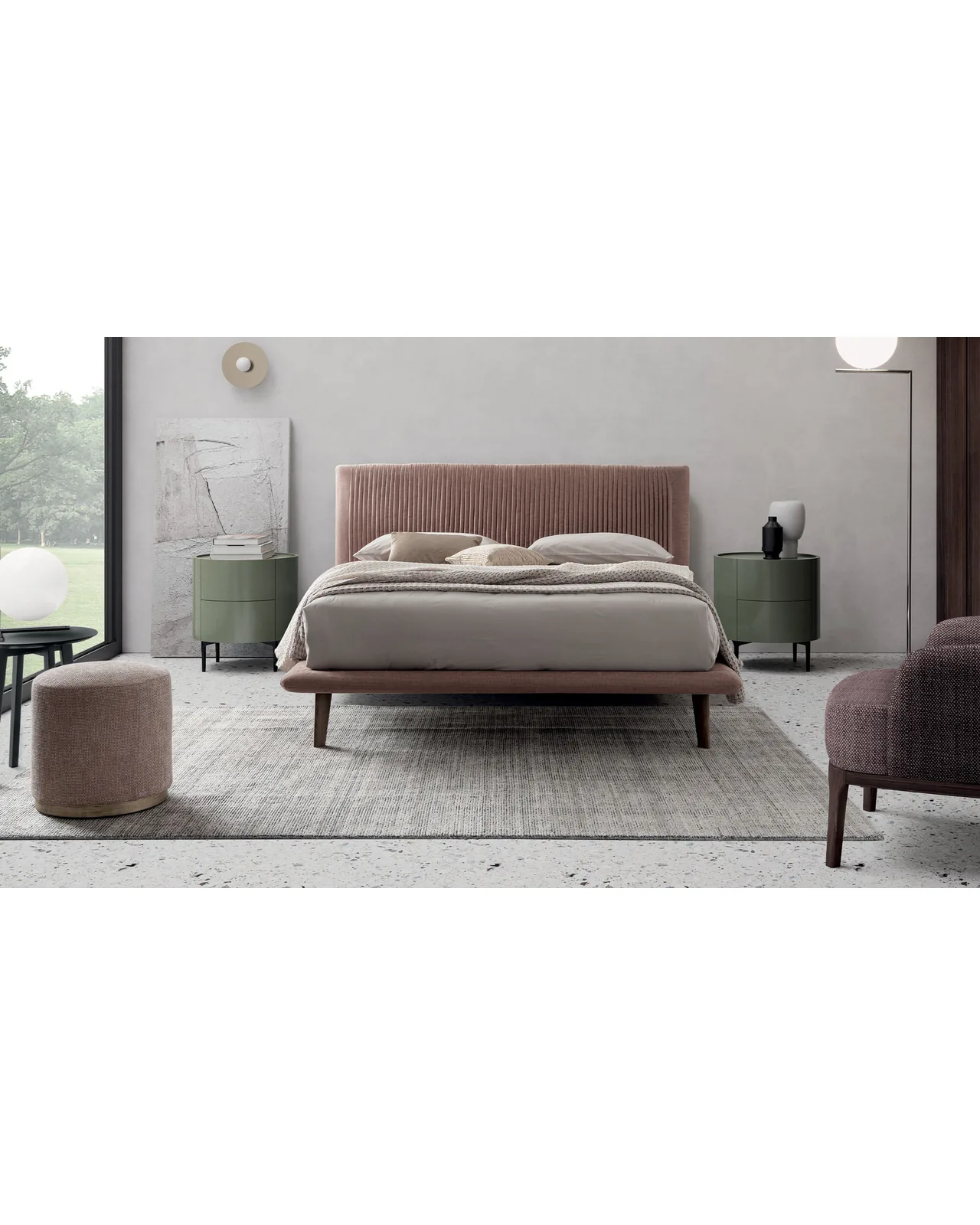 Ronda nightstand by Dall'Agnese, in an interior setting, photo 3 of 4
