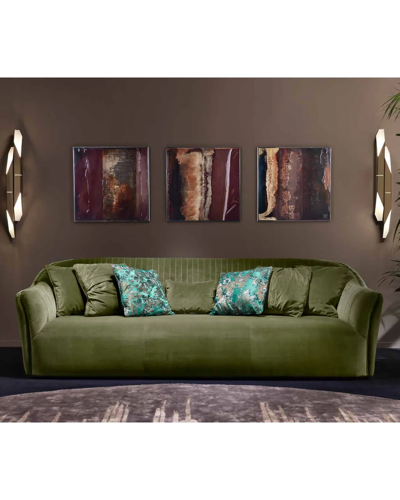 Cobalto Sofa by Epoque, Exence collection, luxury Italian sofa in a contemporary living room interior, photo 2 of 4
