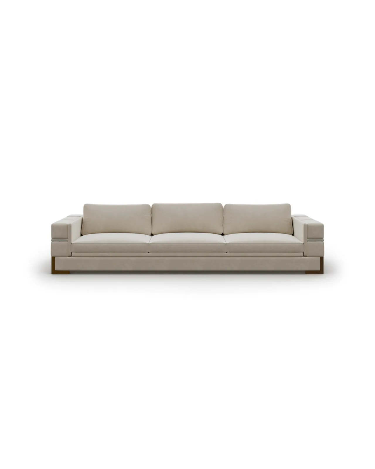 Cromo Plus Sofa by Epoque, Exence Expanse collection, sofa in fabric or leather, studio view, photo 2 of 2