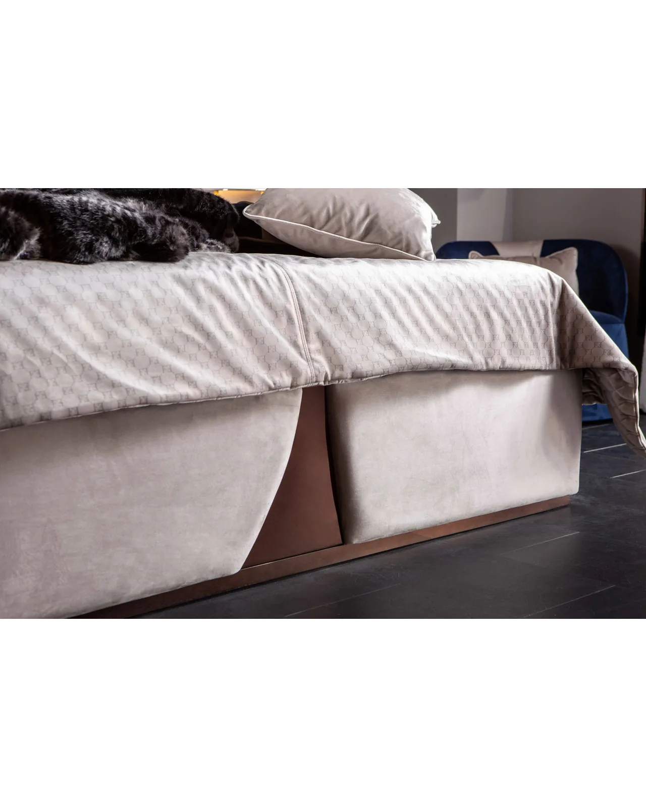 Krypton Bed by Epoque, in a bedroom setting, photo 3 of 5