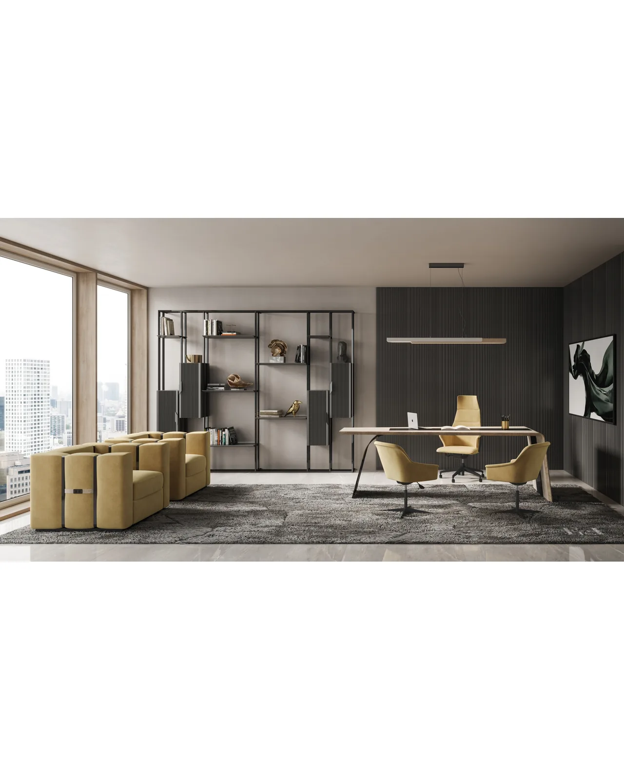 Merak Plus Office Chair by Epoque, Exence Expanse collection, Italian office chair in a modern home office, photo 2 of 2
