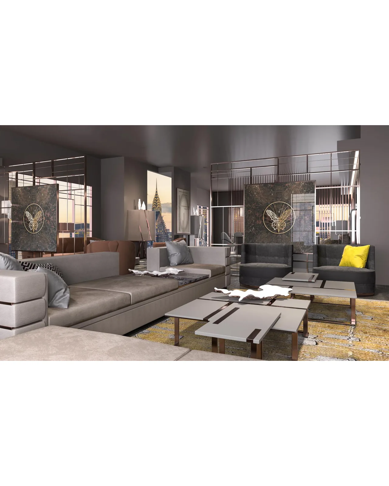 Mochi Sofa by Epoque, Exence collection, luxury Italian sofa in a contemporary living room interior, photo 2 of 4
