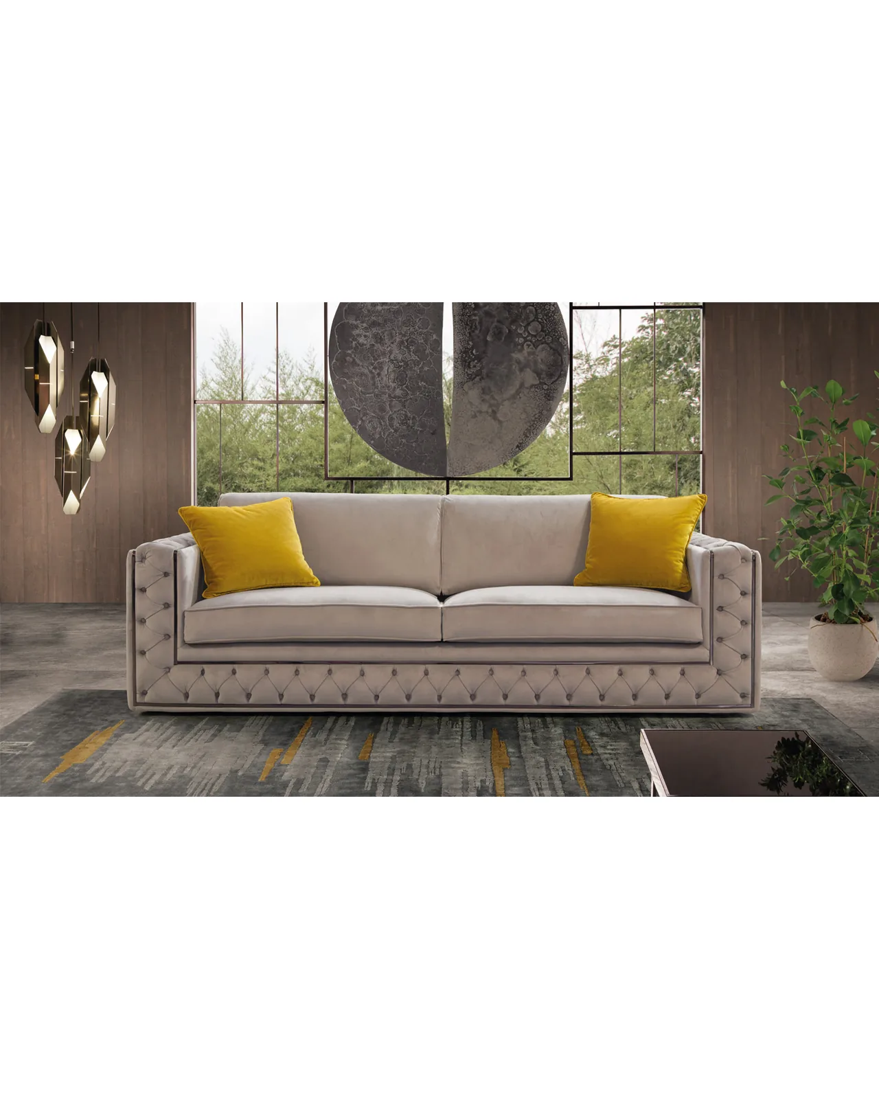 Xenon Sofa by Epoque, Exence collection, Italian sofa in a modern living room, photo 1 of 4