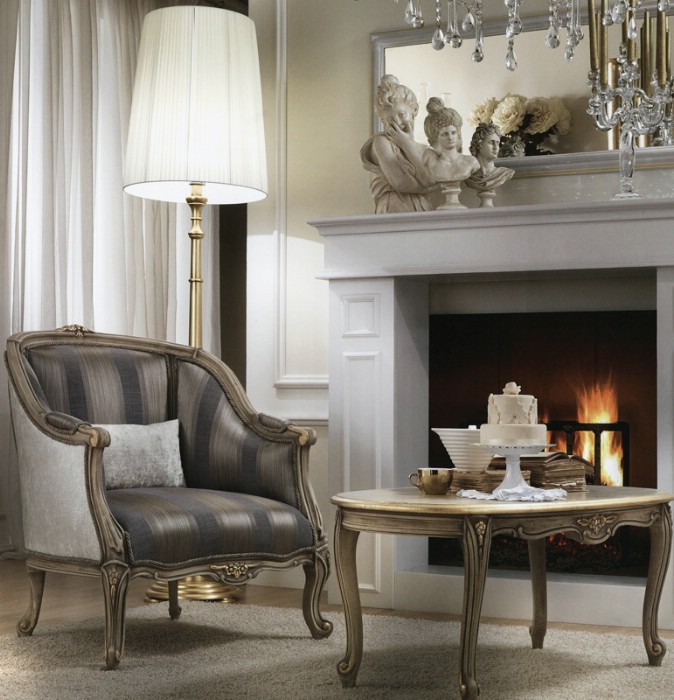 Classic living room armchairs Meteora 1