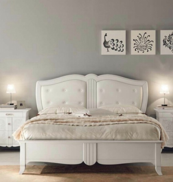 New Deco classic upholstered beds made of wood 6