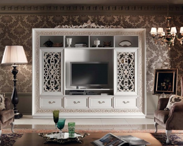 Classic living room furniture made of wood Gran Guardia 2