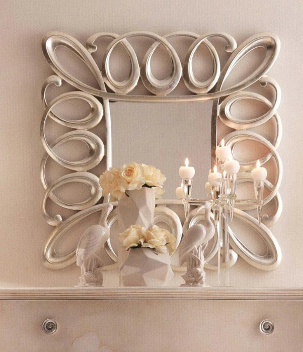 Mobili classici di lusso per camera da letto Charlotte Silver 7