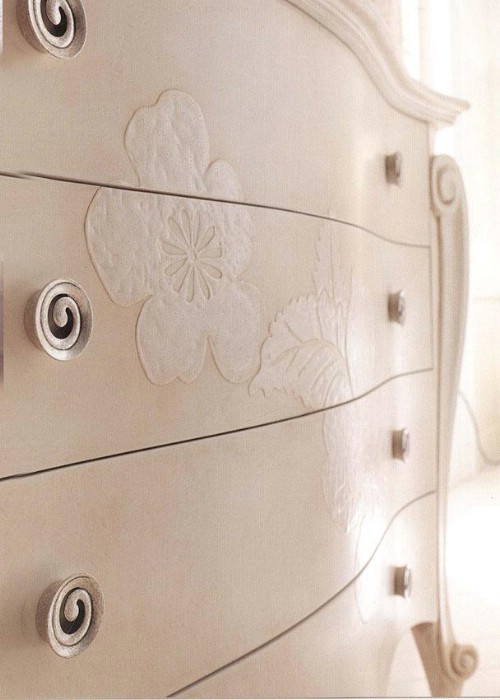 Classic luxury white bedroom furniture Charlotte 5