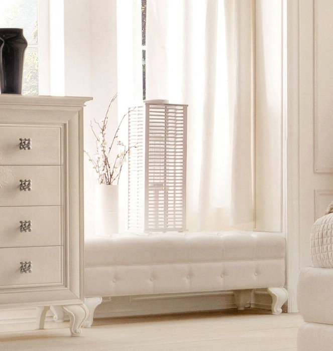 Mobili classici di lusso per camera da letto Amelie White 6