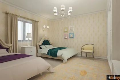 Classic luxurious home interior design concept 