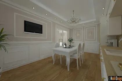 Classic style interior design house concept in Monaco