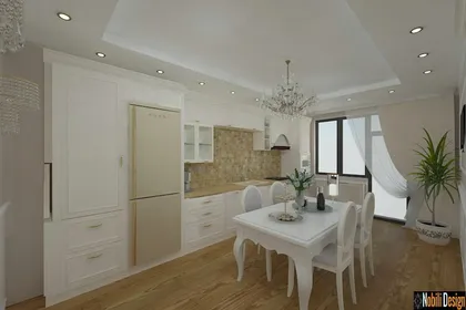 Classic style interior design house concept in Monaco