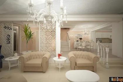 Interior design project for a classic house in Monaco
