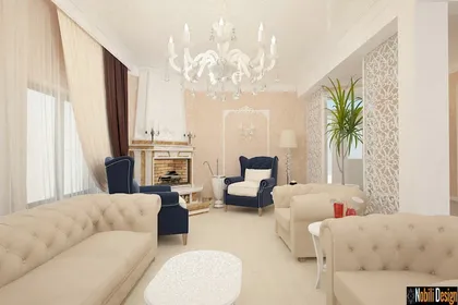Interior design project for a classic house in Monaco