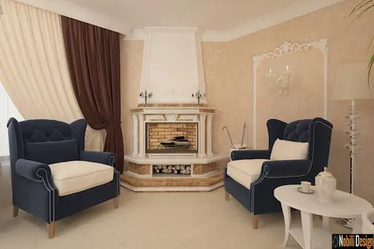 Interior design project for a classic house in Monaco