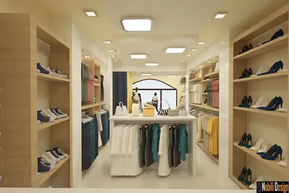 Interior design concept for a clothes shop in Manchester