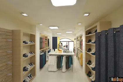 Interior design concept for a clothes shop in Manchester