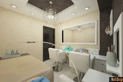 Interior design beauty salon project in Liverpool