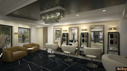 Luxury beauty salon interior design 