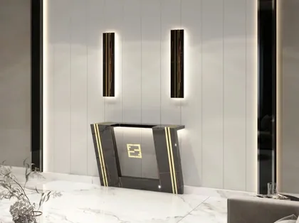 Contemporary Con Soul marble console table showcasing exquisite craftsmanship and modern Italian, modern italian furniture