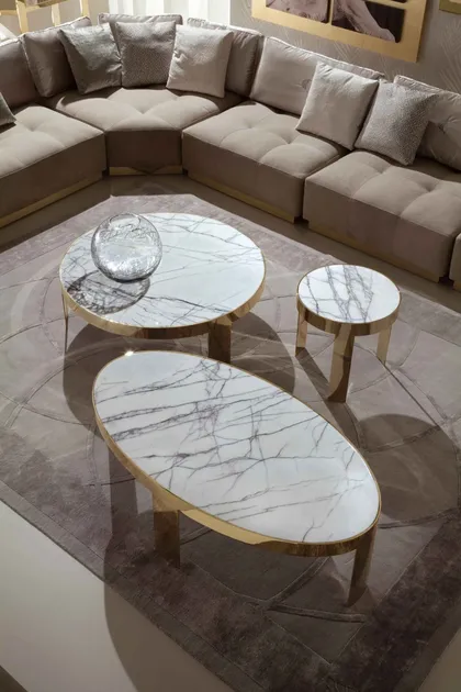 INFINITY OVAL COCKTAIL TABLE