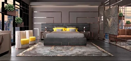 Exence bed, modern italian bed