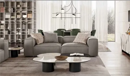 Dallagnese fixed sofa, designer sofa