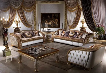 Living Room Charme Collection Italian Luxury, exclusive furniture