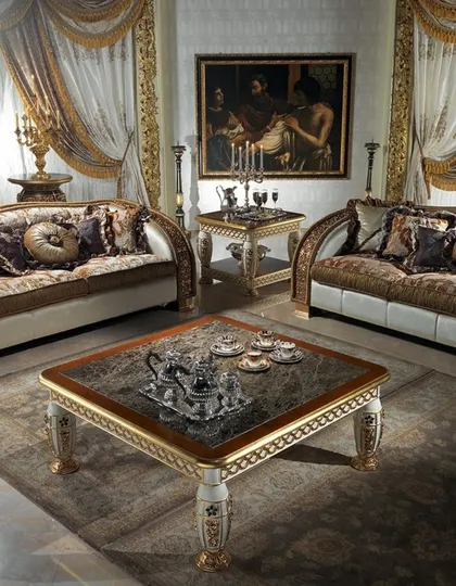 Living Room Charme Collection Italian Luxury, high end Italian furniture