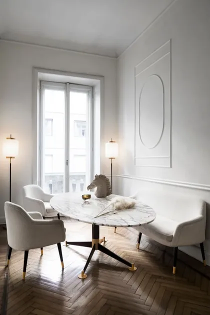 BERNADETTE Dining Chair & Bench, FILIPPO Dining Table, luxury interior furniture