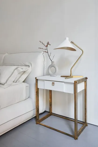 DEXTER bedside table view, luxury bedroom sets