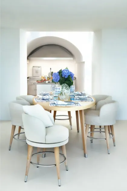 FABRIZIO bar table, ISIDORO bar chair, luxury dining chairs