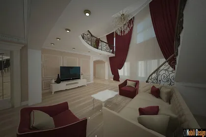 Interior design for a classic style luxury villa