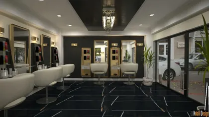 Luxury beauty salon interior design